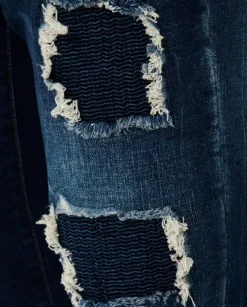 Granatowe jeansy Super Straight