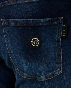 Granatowe jeansy Super Straight