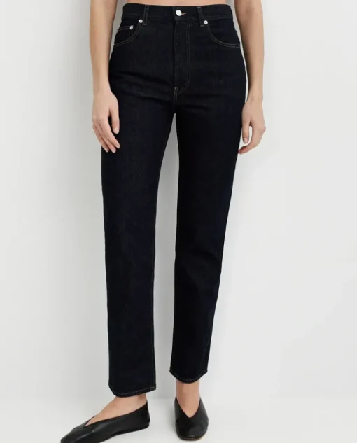 Granatowe jeansy Wular