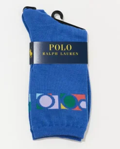 Granatowe skarpety z kolorowym logo 36-40