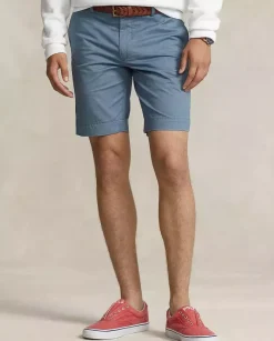Granatowe spodenki Chino Slim Fit