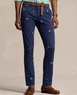 Granatowe spodnie Chino