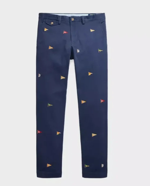 Granatowe spodnie Chino