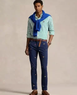 Granatowe spodnie Chino