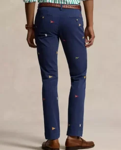 Granatowe spodnie Chino