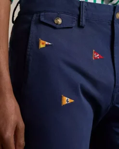 Granatowe spodnie Chino