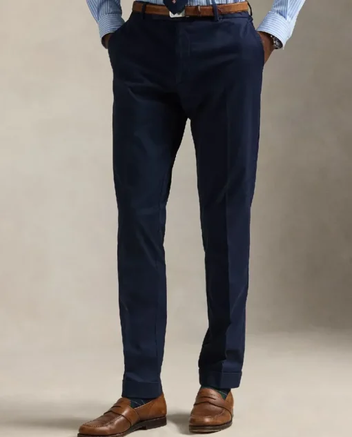 Granatowe spodnie chino