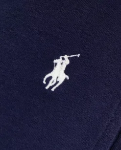 Granatowe spodnie od piżamy z logo