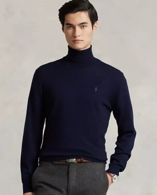 Granatowy golf Regular Fit