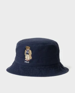 Granatowy kapelusz Polo Bear