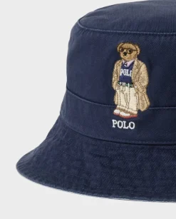 Granatowy kapelusz Polo Bear