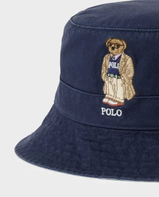 Granatowy kapelusz Polo Bear