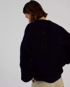 Granatowy kardigan oversize Bilbao