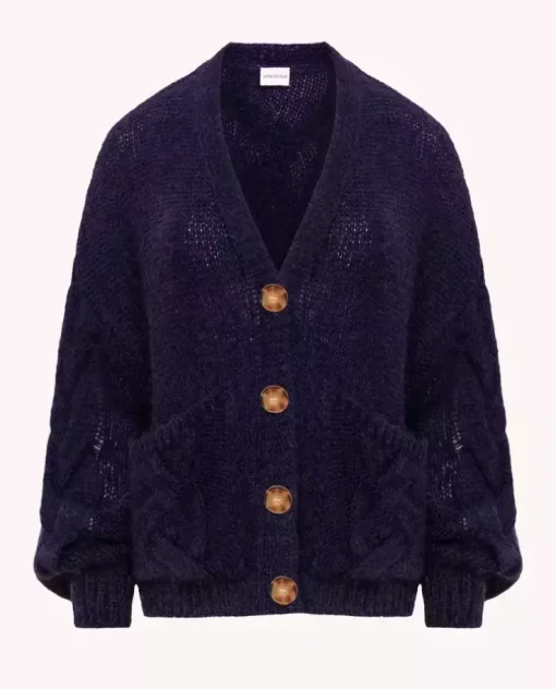 Granatowy kardigan oversize Bilbao
