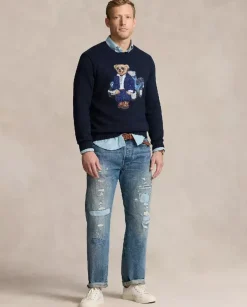 Granatowy sweter Polo Bear