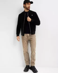 Granatowy sweter z wełny