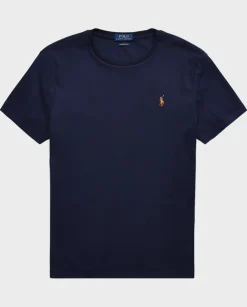 Granatowy t-shirt Custom Slim Fit