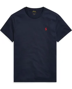 Granatowy t-shirt z logo