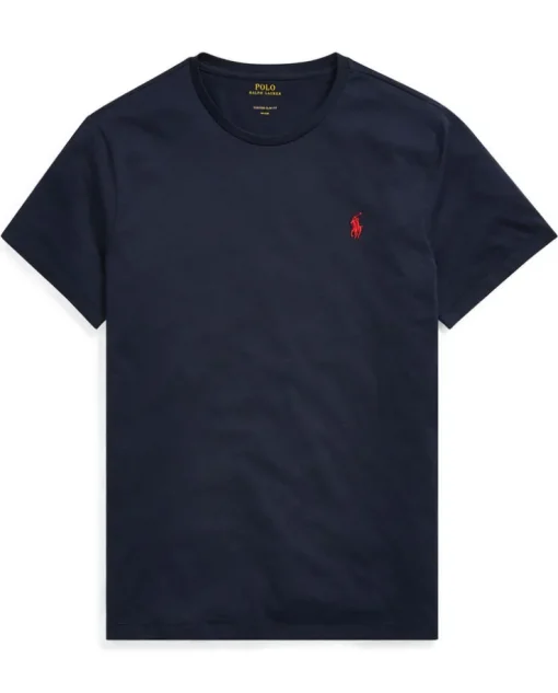 Granatowy t-shirt z logo