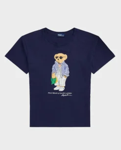 Granatowy t-shirt z Misiem