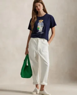 Granatowy t-shirt z Misiem