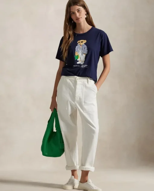 Granatowy t-shirt z Misiem