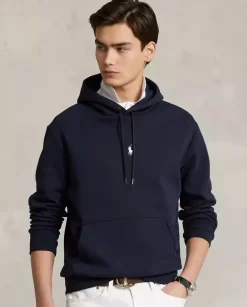 Grantowa bluza z kapturem i logo