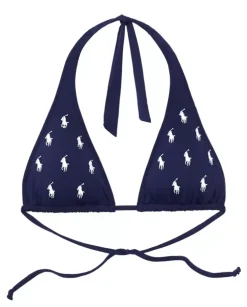 Grantowy top od bikini z logo