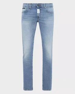 Jasno niebieskie spodnie jeansowe Super Fit