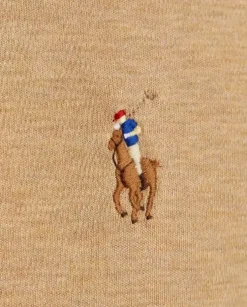 Jasnobrązowa bluzka polo Slim Fit