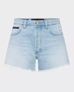 Jasnoniebieskie jeansowe spodenki Hot Pants