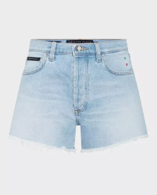 Jasnoniebieskie jeansowe spodenki Hot Pants