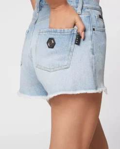 Jasnoniebieskie jeansowe spodenki Hot Pants