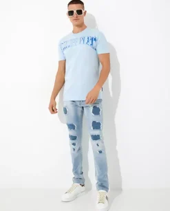 Jasnoniebieskie jeansy Super Straight