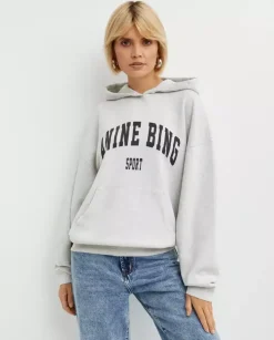 Jasnoszara bluza z kapturem