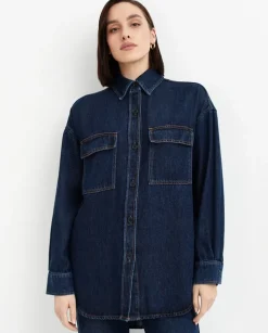 Jeansowa kurtka oversize