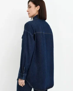 Jeansowa kurtka oversize