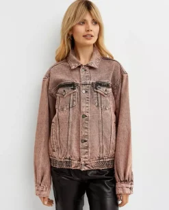 Jeansowa kurtka oversize