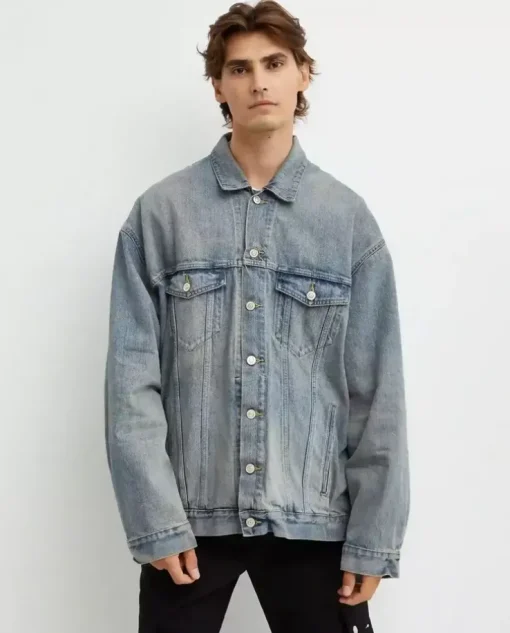 Jeansowa kurtka oversize