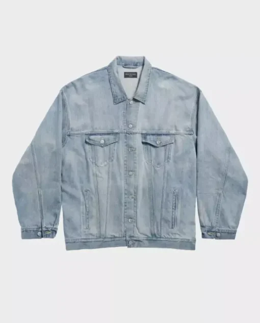 Jeansowa kurtka oversize
