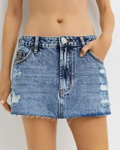 Jeansowa spódnica mini