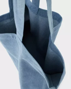 Jeansowa torba shopper z logo