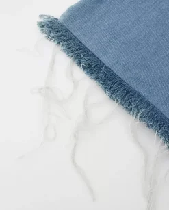 Jeansowa torba shopper z logo