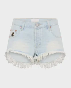 Jeansowe shorty z niskim stanem