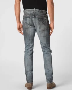 Jeansy z przetarciami Skinny Fit