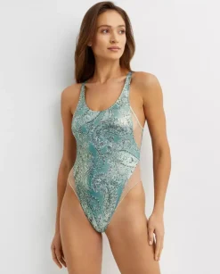 Jednoczęściowy strój we wzór Paisley Alaya