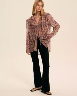 Jedwabna bluzka Amora Paisley