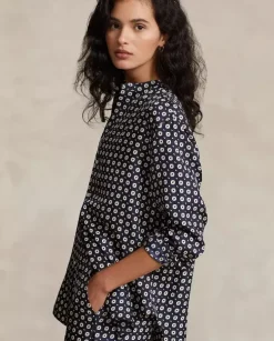 Jedwabna koszula Relaxed Fit