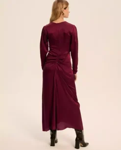 Jedwabna sukienka Lisa Wine