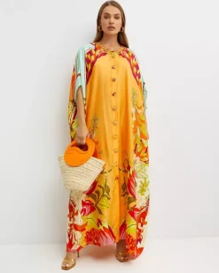 Jedwabne kimono maxi